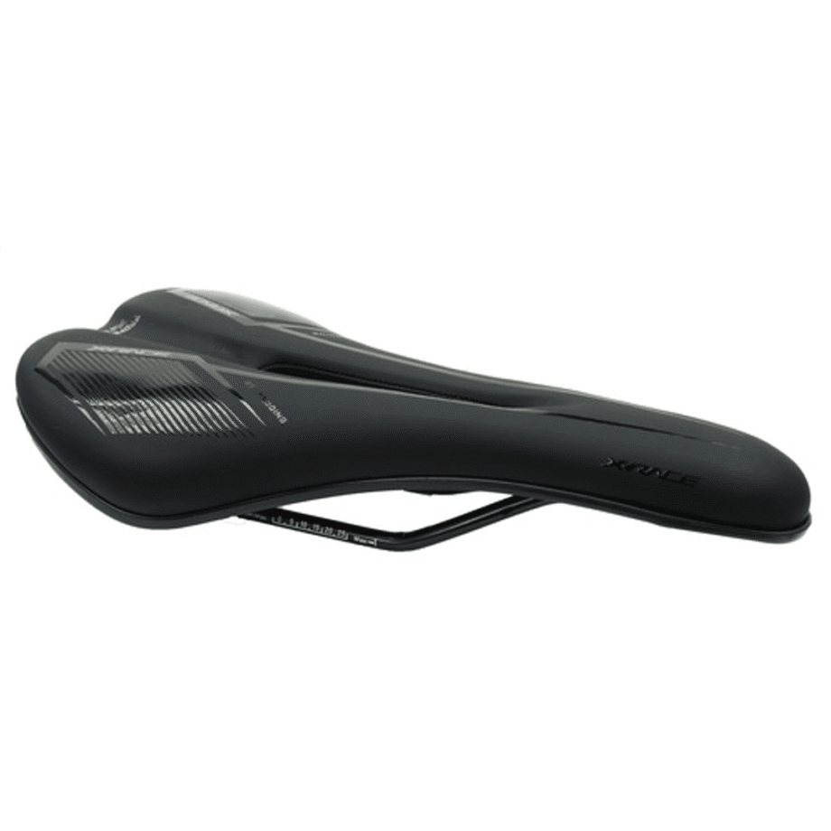 Asiento Mtb  Xrace Proper Gel Negro/Gris C/Hueco S/Gaza