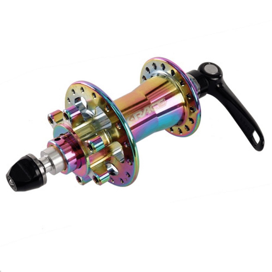 BR01426-143 Bocina Delantera Mtb 32H Eje Pasante 15M X-Race Multipla C/Convertidor Eje Aguja Tornasol