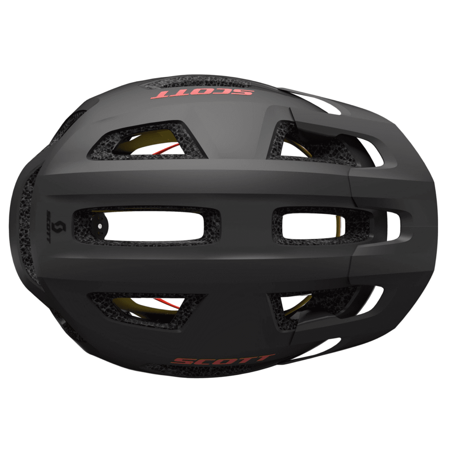 Casco Scott Supra Gris Rojo Mate