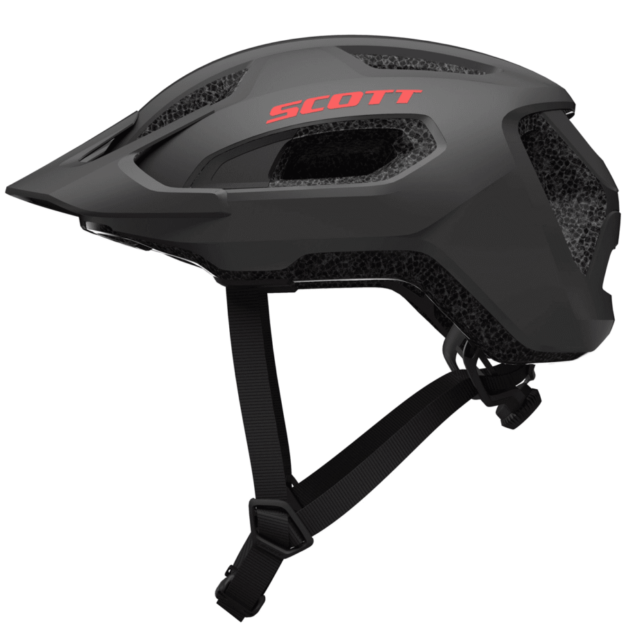 Casco Scott Supra Gris Rojo Mate