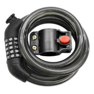 Candado Combinacion Espiral Cable 12X1200 mm Negro
