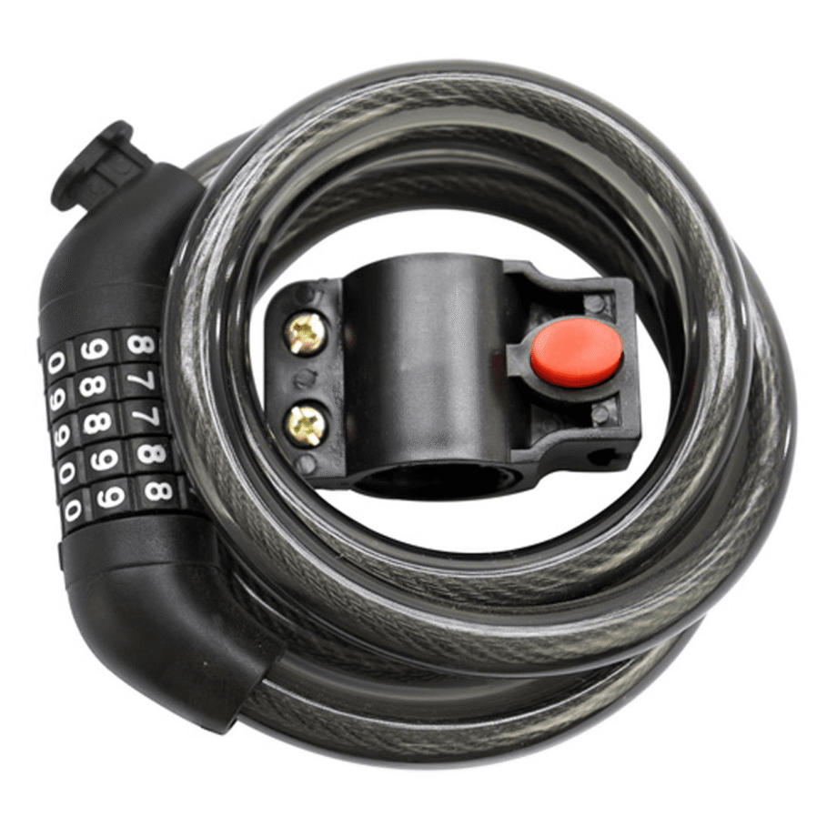 Candado Combinacion Espiral Cable 12X1200 mm Negro