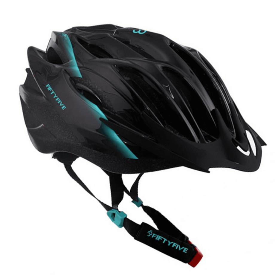 Casco Fiftyfive Levity C/Visera Negro/Celeste T/M