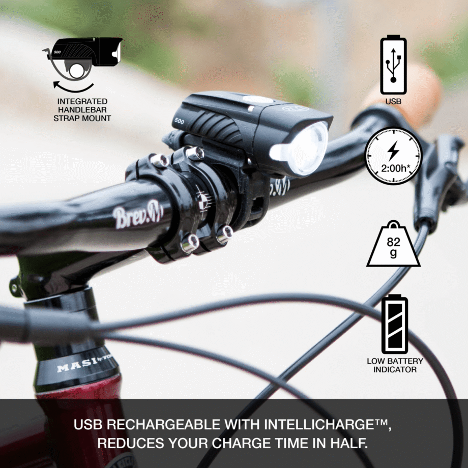 Foco Nite Rider Combo Swift™ 500 Lumens y Vmax+™ 150 Lumens