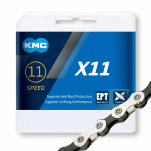 Cadena 11 Velocidades Kmc Plata Negro
