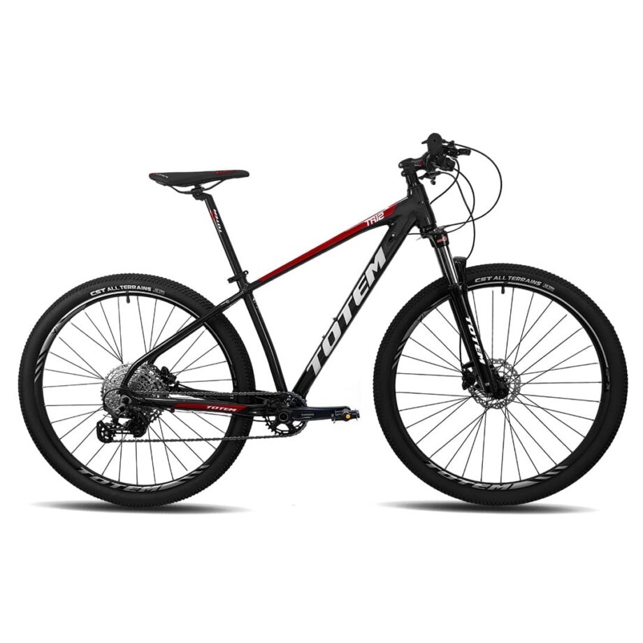 Bicicleta Totem T12 Deore 12V Negro/Rojo 29