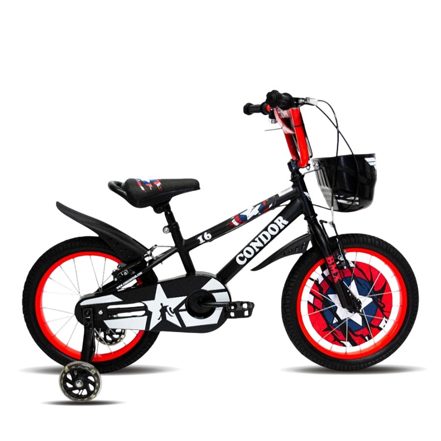 CEB164H03 Bicicleta 16 Bmx Condor 2025 Negro/Rojo