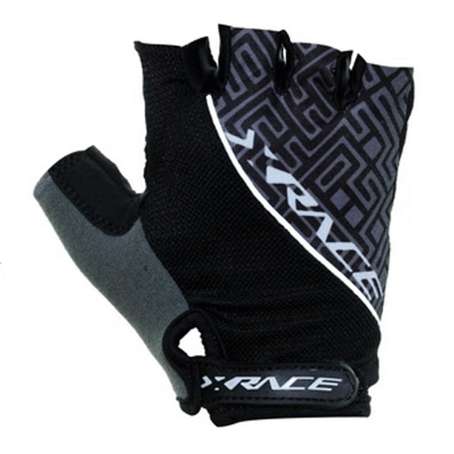 BA04802-107 Guante X-Race Corto -M- Negro/Blanco