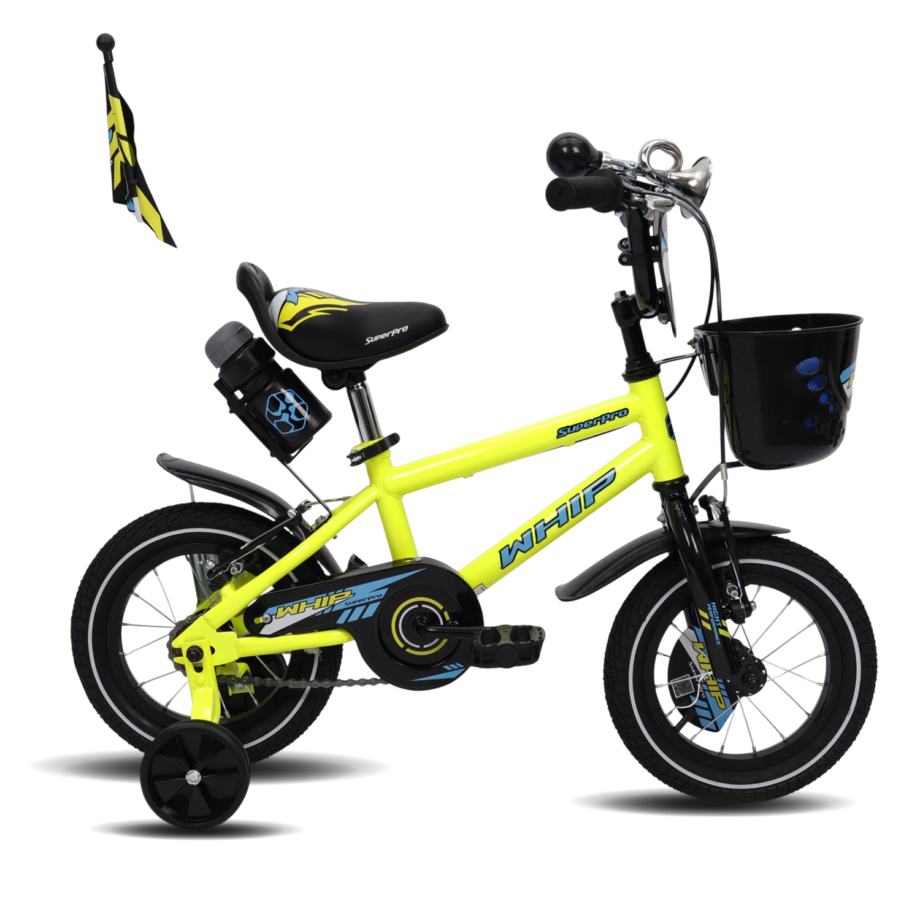BI31200-001 Bicicleta 12 Infantil Super Pro Whip Hombre Amarillo Neon/Azul 2025