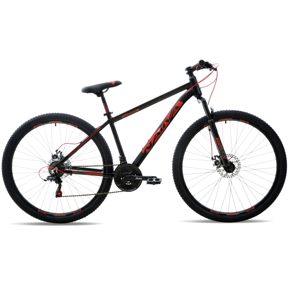 Bicicleta Super Pro Nativa 3X8V. Frenos Mecánico 17 Negro/Rojo