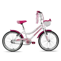 Bicicleta 20 Infantil Rainbow Mujer Blanco/Fucsia