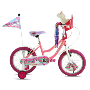 Bicicleta 16 Bmx Eco Mujer Rosado-Fucsia