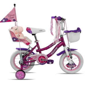 Bicicleta 16 Infantil Fantasy Mujer Fucsia/Morado