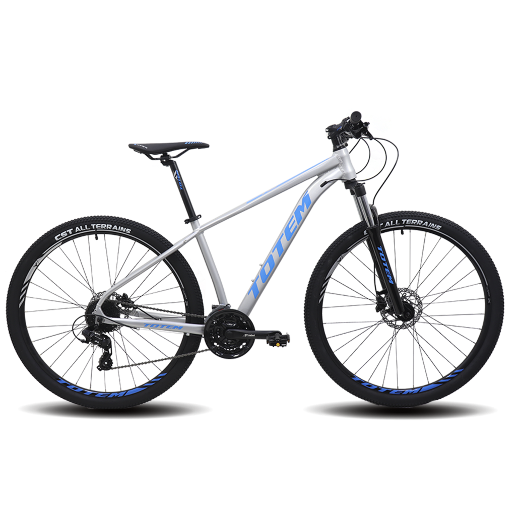 Bicicleta Totem T8 8V. Shimano Tourney H. C/Bloqueo 29Er Gris/Claro Azul