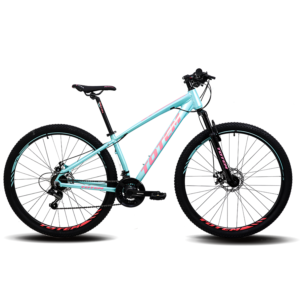 14-125-4 Bicicleta Totem T7 7V. Shimano Frenos Mecánicos H.Bloqueo 29er Turquesa Rosa "S"