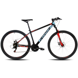 Bicicleta 29 MTB Xrace One 7V Frenos Mecánicos H. Bloqueo 17 Negro Azul Rojo