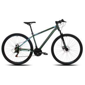 Bicicleta 29 MTB Xrace One 7V Frenos Mecánicos H. Bloqueo "15" Verde Negro