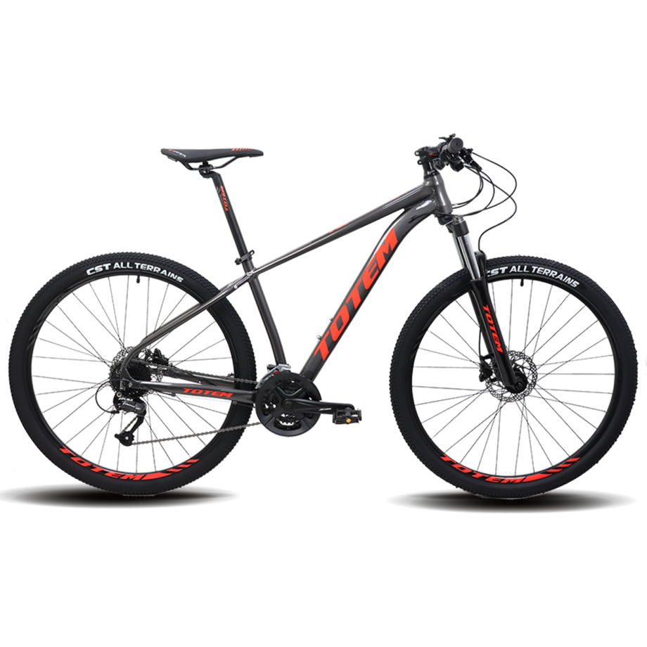 14-141-1 Bicicleta 29 Totem T9 9V Altus Frenos Hidráulicos H.Bloqueo Remoto Gris Rojo M